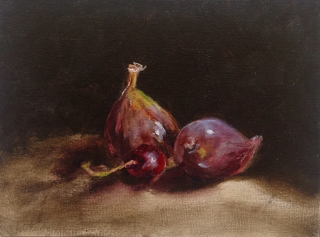 Figs and a cherry