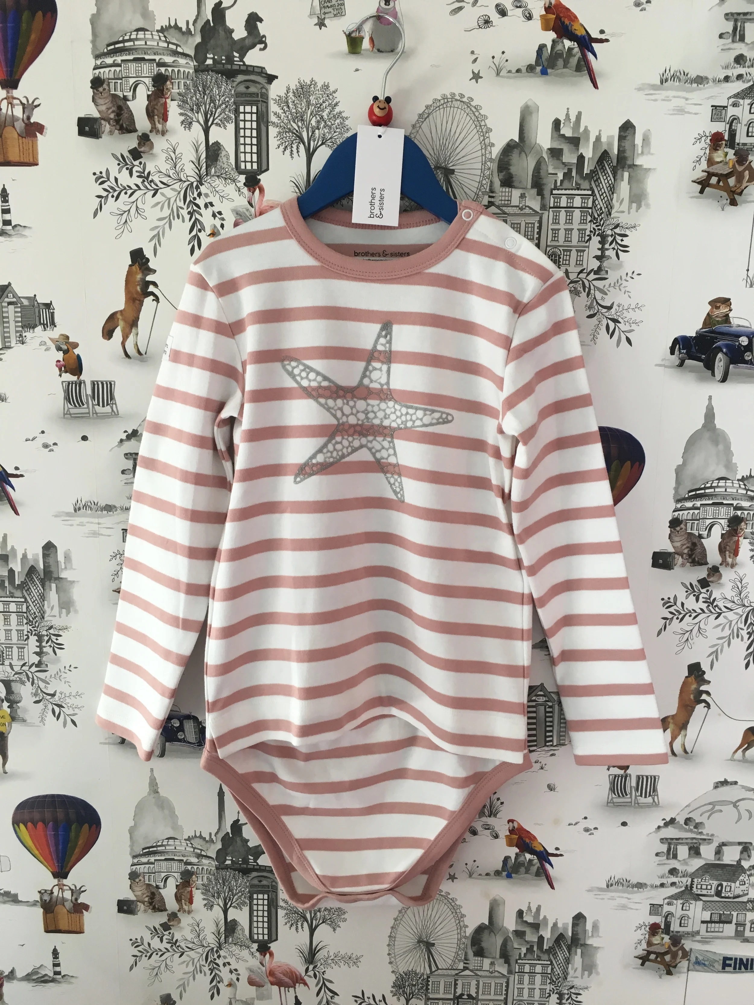 Breton Dusty Pink Starfish from £17 sizes 3-4yrs/5-6yrs/7-8yrs/9-10yrs