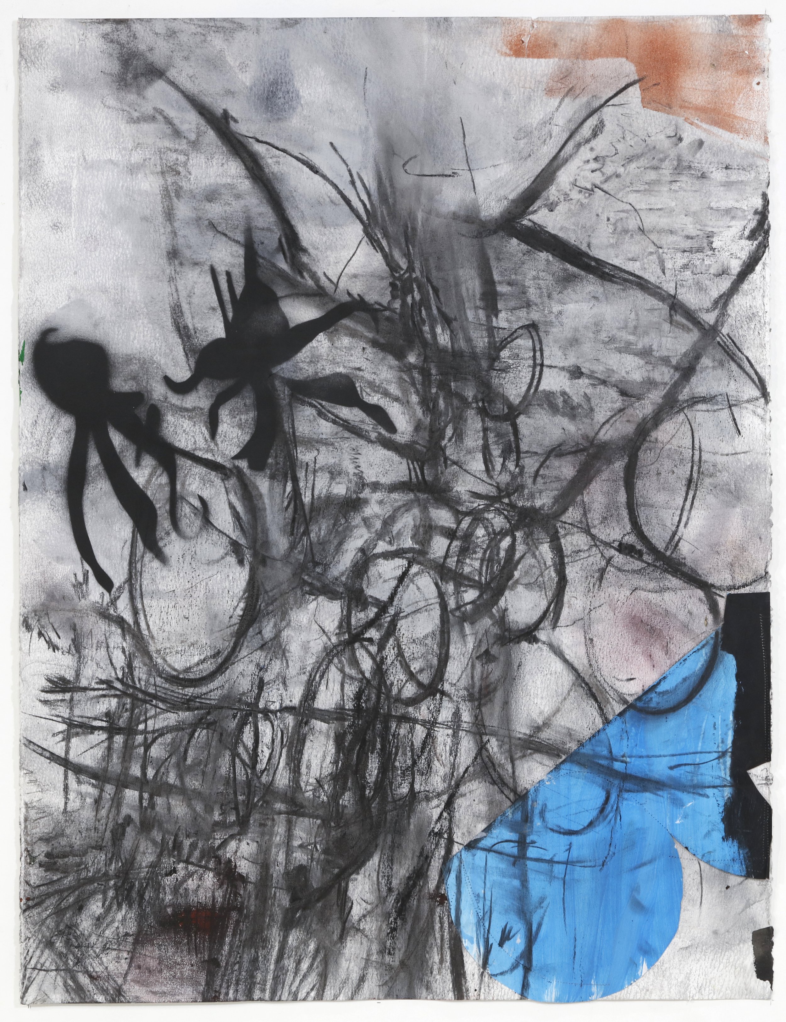 Cypher Tree, 2021, mixed media on paper, 30 x 22 ½ inches 