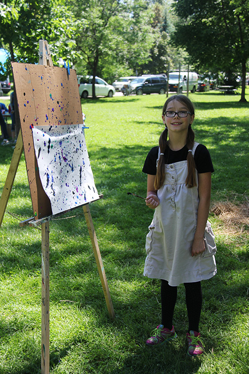 Budding young artist
