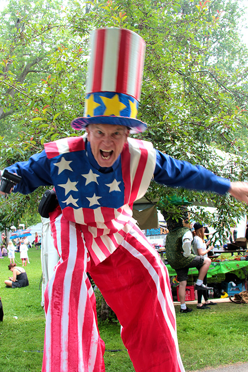 Stilt Walker Captain America~ Rick Simon