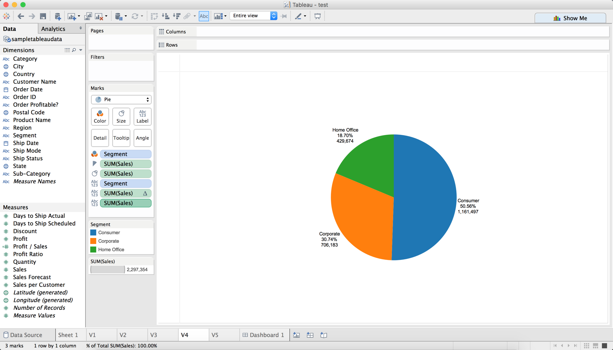 Visualization V4, Quick Calculation