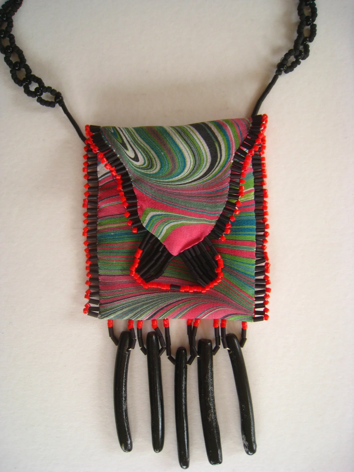 Silk pendant