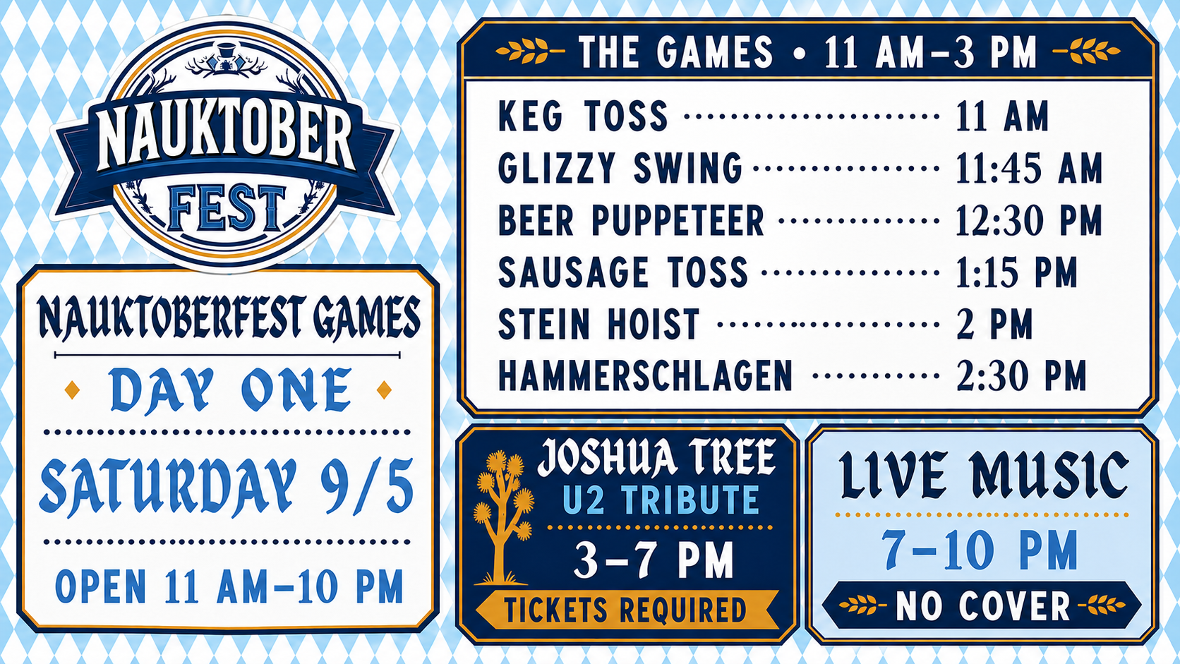 NAUKTOBERFEST GAMES DAY ONE 11-3PM