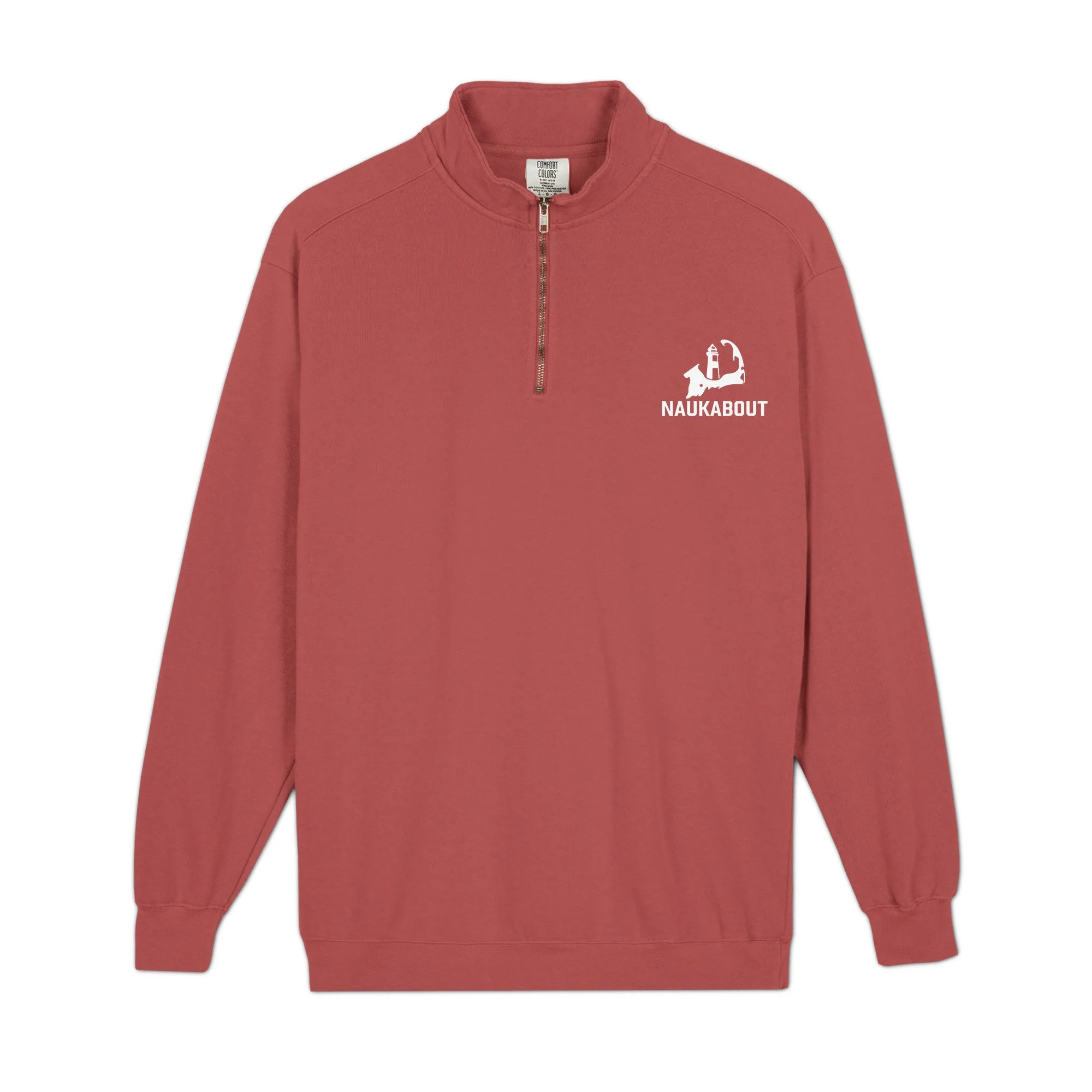 unisex-garment-dyed-quarter-zip-sweatshirt-crimson-front-6ae0d17f38b4f.jpg
