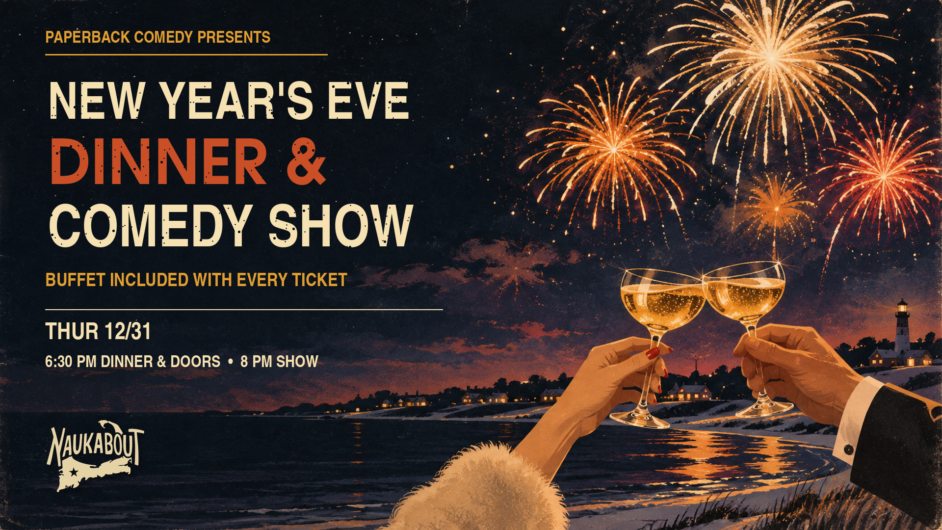New Year’s Eve Dinner &amp; Comedy Show