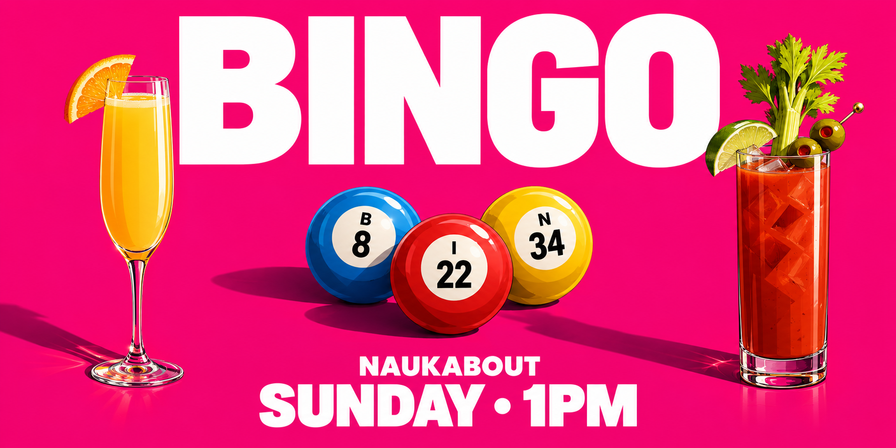 Sunday Bingo at Naukabout at 1 p.m.