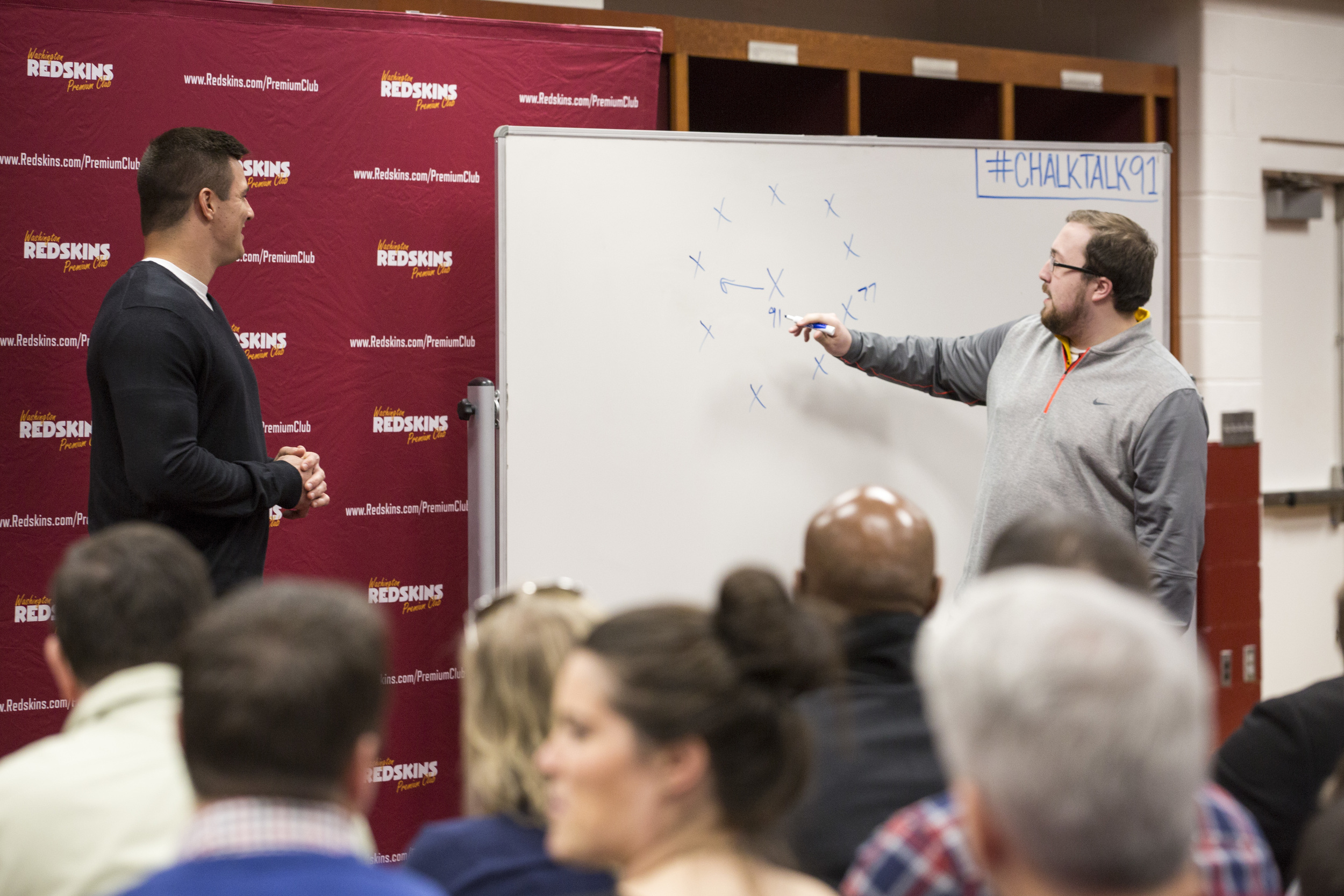 Ryan Kerrigan Hosts Chalk Talk With Redskins Season Ticket Members