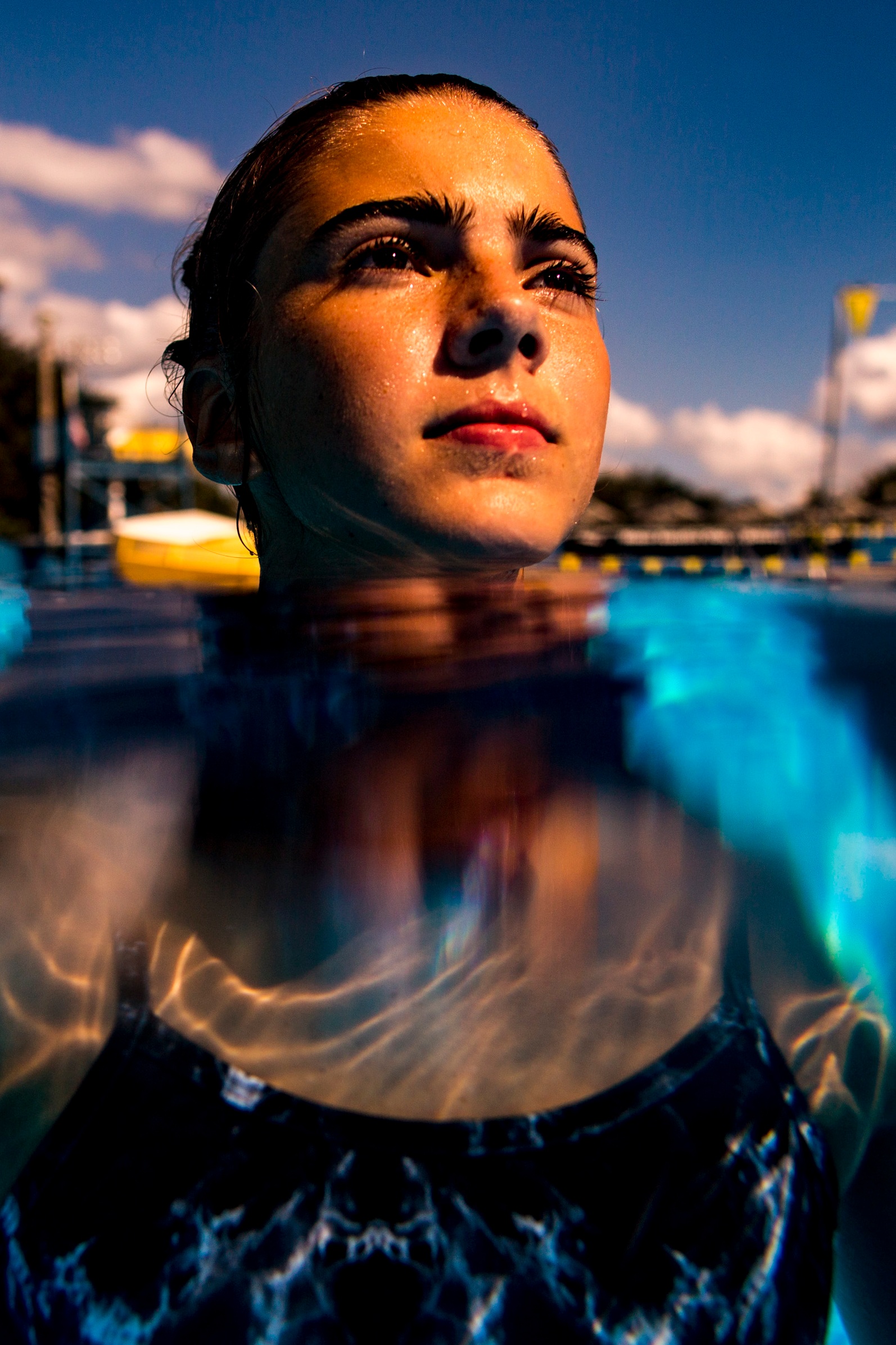  Buchholz High diver Sara Warm poses for a portrait at the Dwight H Hunter "Northeast" Pool on October 4, 2018.  