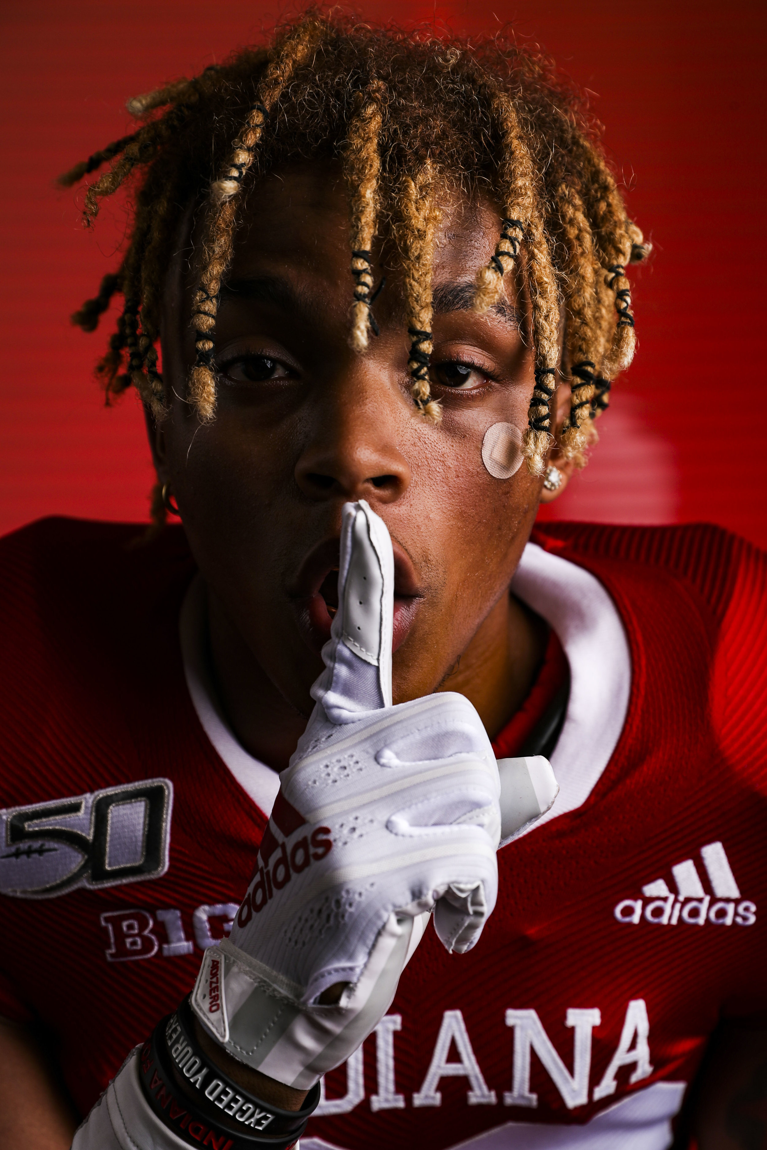  Defensive back Jamar Johnson of the Indiana Hoosiers poses for a portrait in  the photo studio on June 26, 2019.  