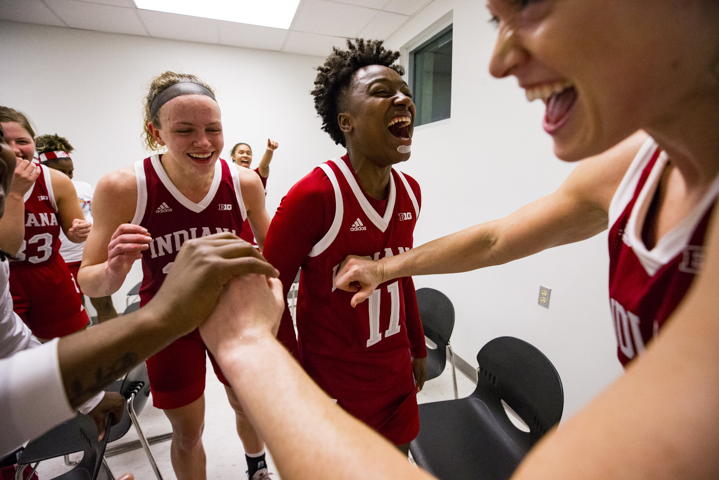  CHARRLOTTE AMALIE WEST, U.S. VIRGIN ISLANDS - NOVEMBER 28, 2019 - guard Chanel Wilson #11 of the Indiana Hoosiers during the game against the South Carolina Gamecocks and the Indiana Hoosiers at the University of the Virgin Islands in St. Thomas, US