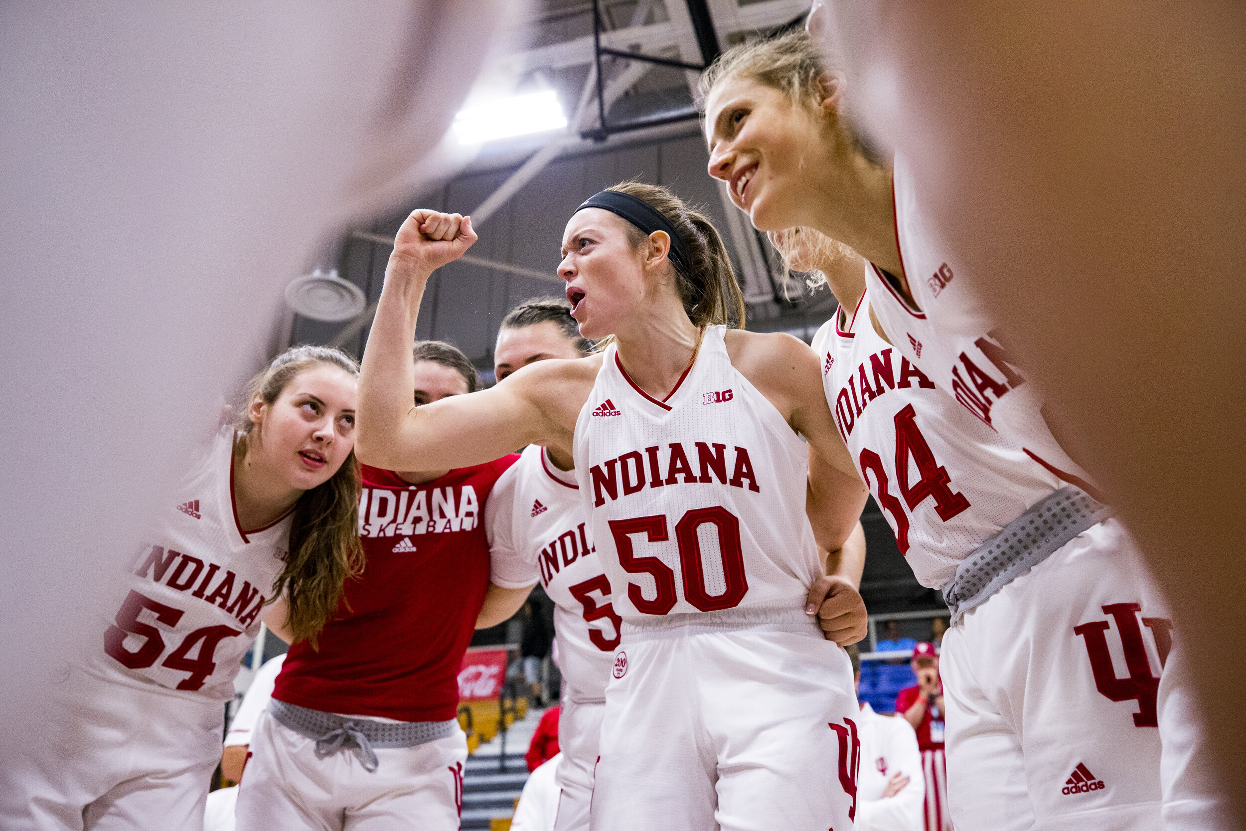  CHARRLOTTE AMALIE WEST, U.S. VIRGIN ISLANDS - NOVEMBER 29, 2019 - forward Brenna Wise #50 of the Indiana Hoosiers during the game against the Baylor Bears and the Indiana Hoosiers at the University of the Virgin Islands in St. Thomas, US Virgin Isla