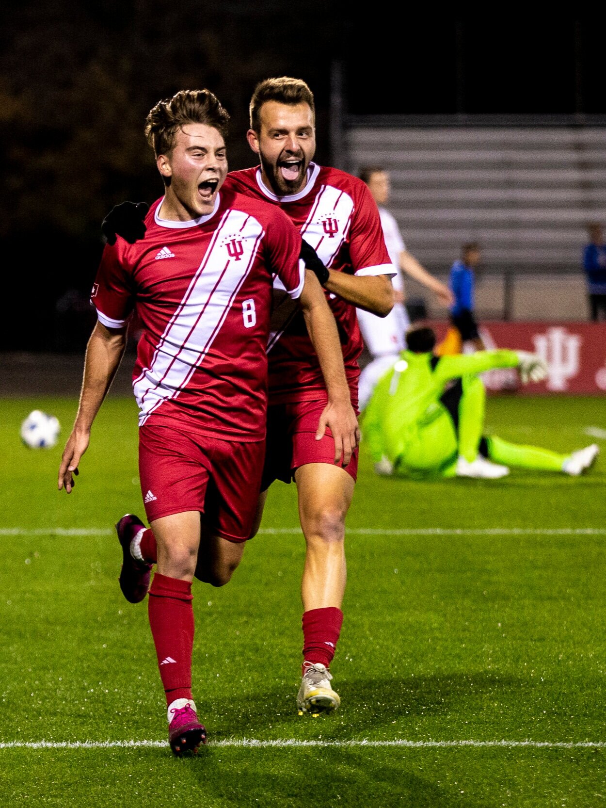  BLOOMINGTON, IN - OCTOBER 25, 2019 - midfielder/defender Aiden Morris #8 of the Indiana Hoosiers during the game between the Rutgers Scarlet Knights and the Indiana Hoosiers at Bill Armstrong Stadium in Bloomington, IN. Photo By Lauren Bacho/Indiana