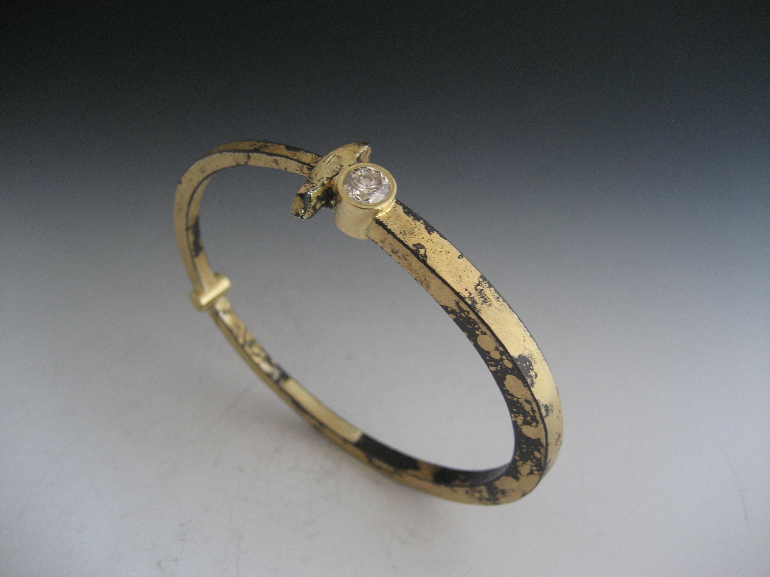 Super Dust with Half Carat Diamond Nail Bracelet