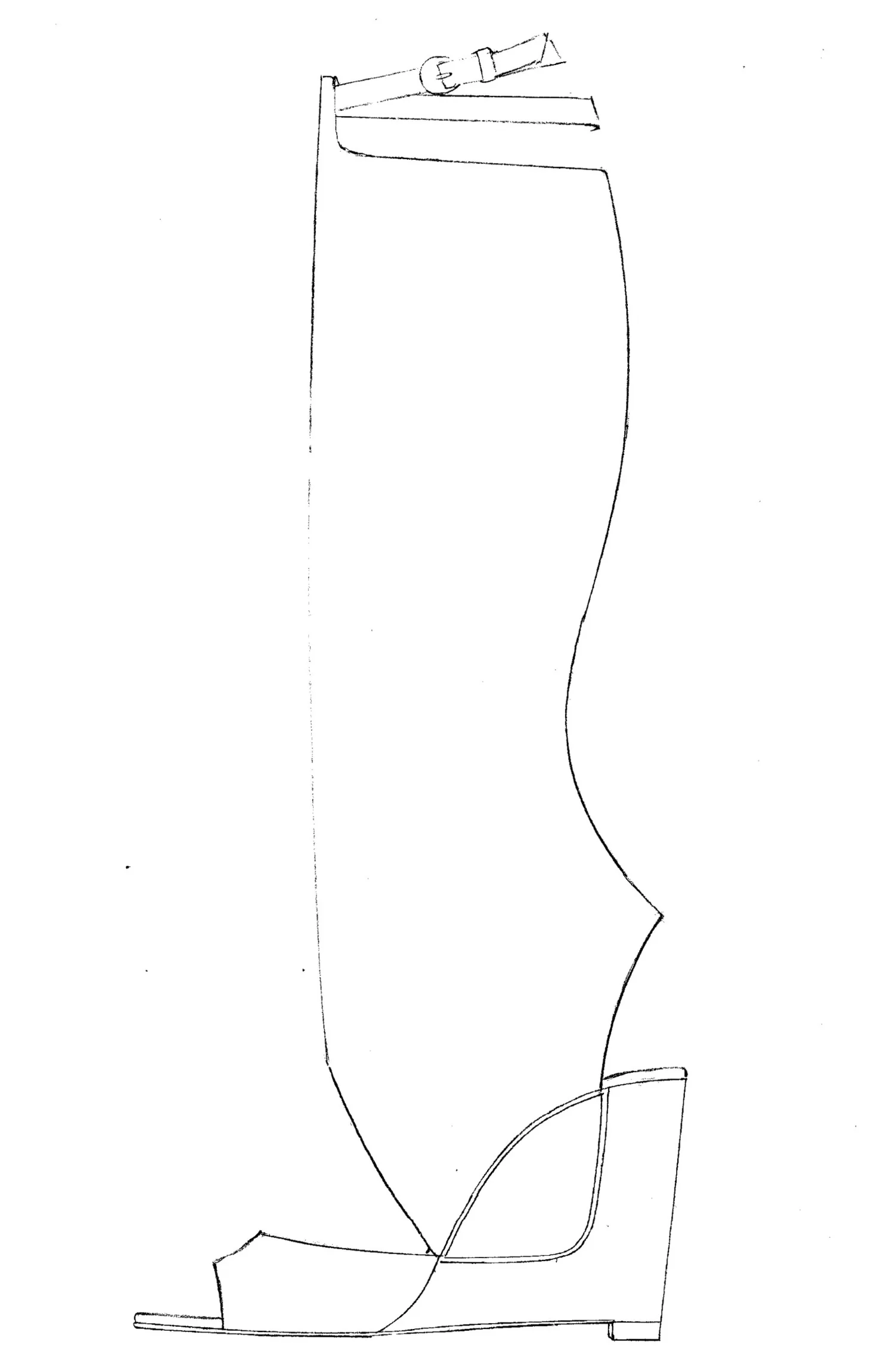 Open Toe Tall Boot