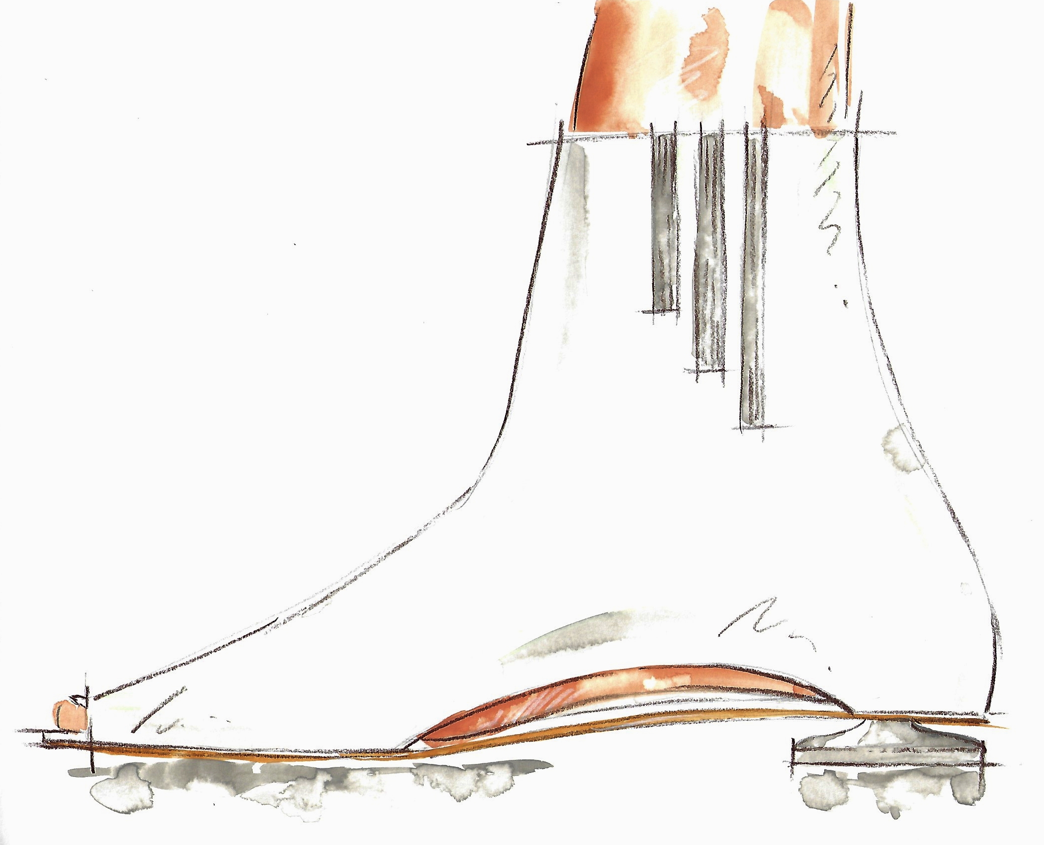 Flat Slash Toe Height Mid Bootie