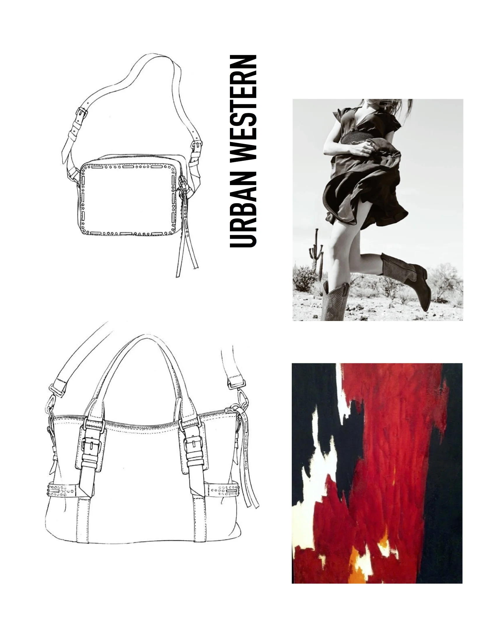 Urban Western Collection / Bag Sketches