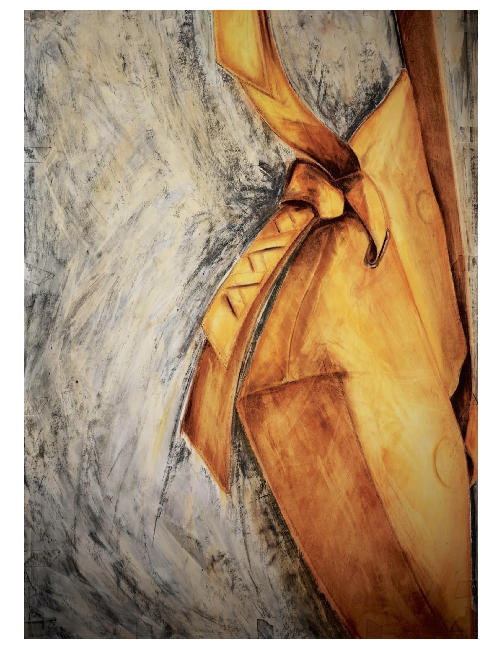 Campus Knot Cross Body Illustration 60" x 42"
