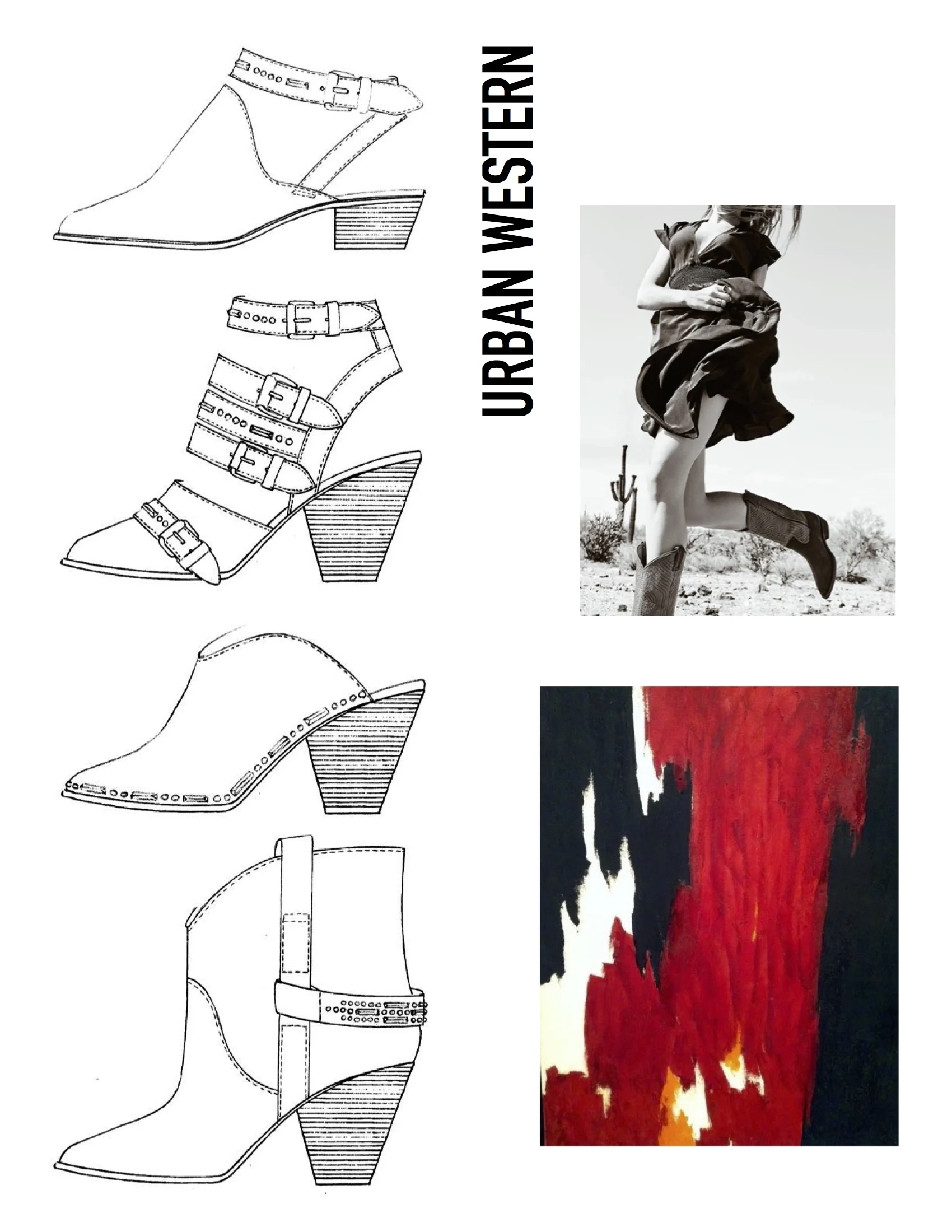Urban Western Collection / Shoe Sketches