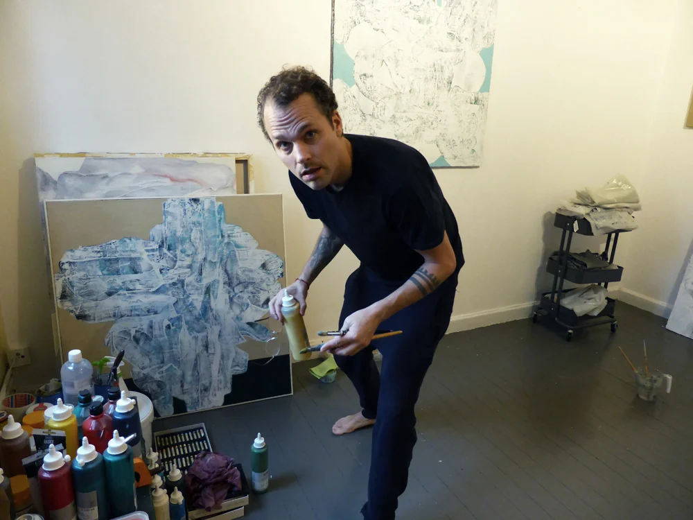 Stockholm 2017.11.20 A different portrait of me in progress in my studio...