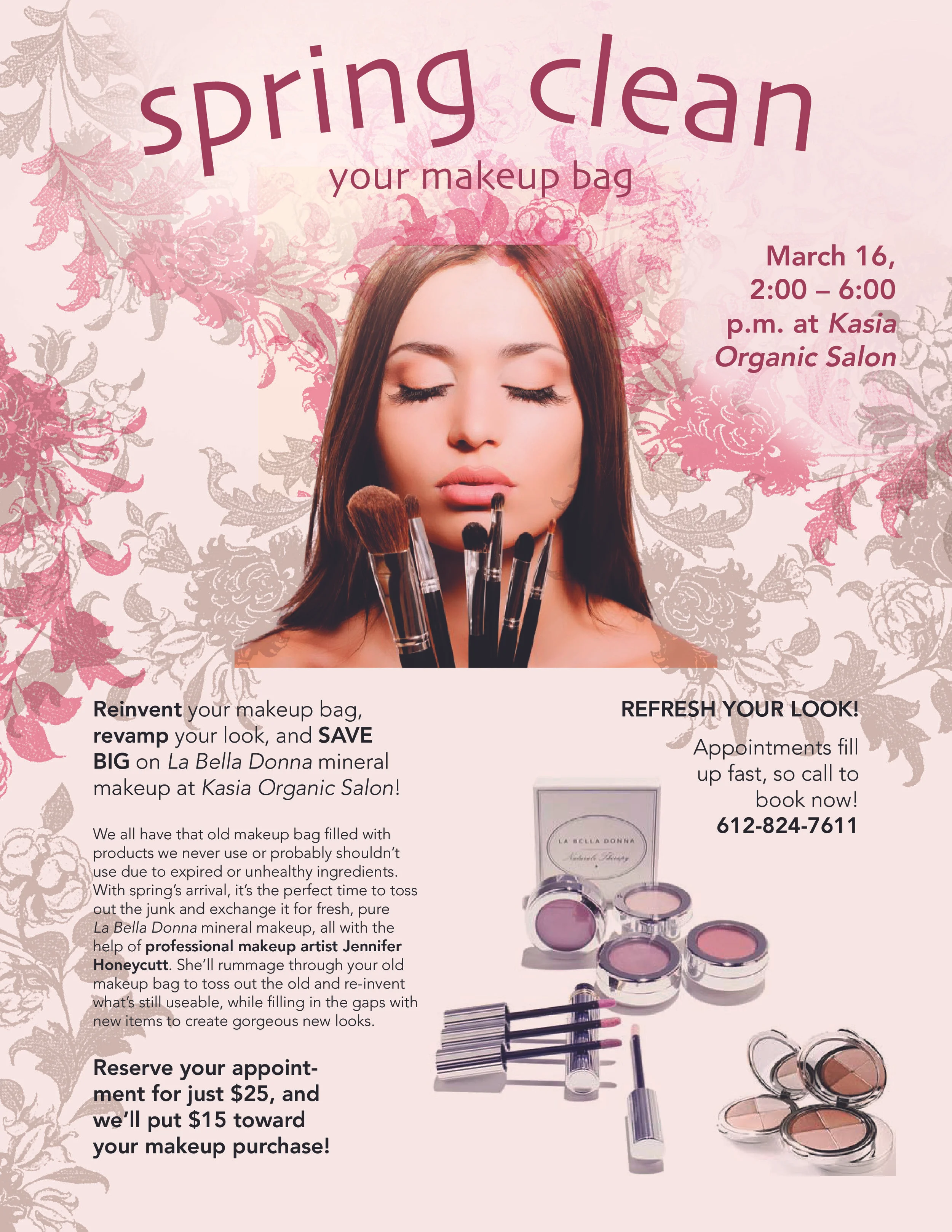 Reserve your SPRING CLEAN *MAKEUP MAKEOVER*  with our International Makeup Artist