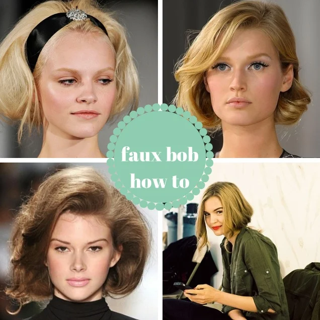 Keep Your Long Locks with a Faux Bob!  (how to details inside)