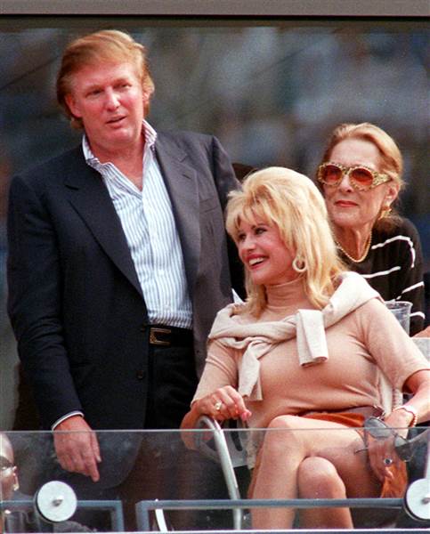 Donald Trump and his ex-wife Ivana Trump in 1997. 