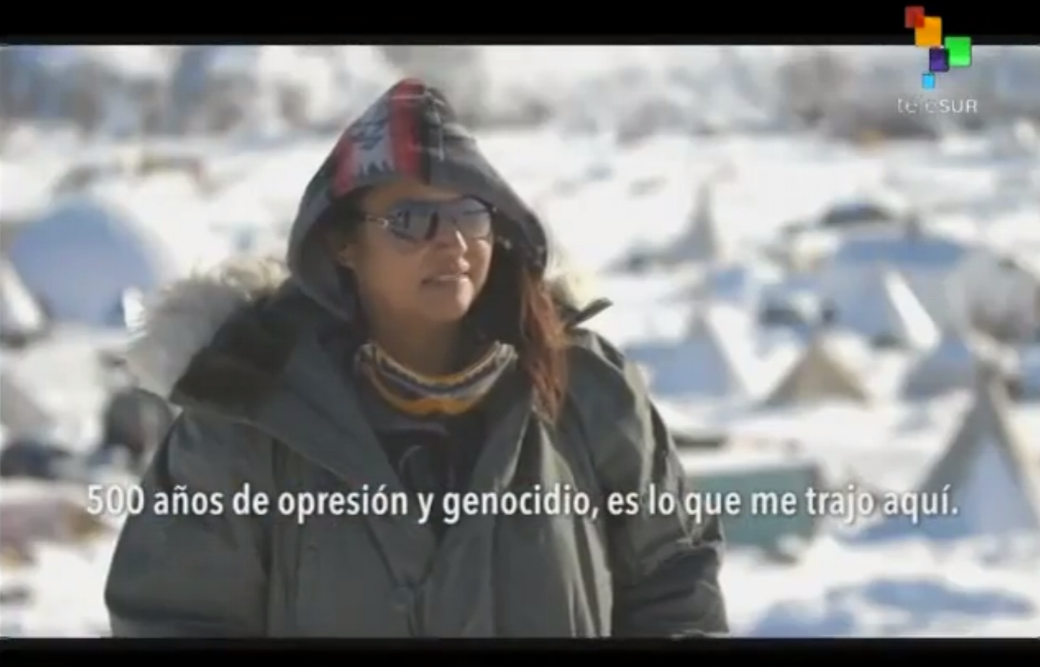 Reportaje para TeleSUR: EEUU: mujeres, la base de lucha contra el proyecto "Dakota Access"