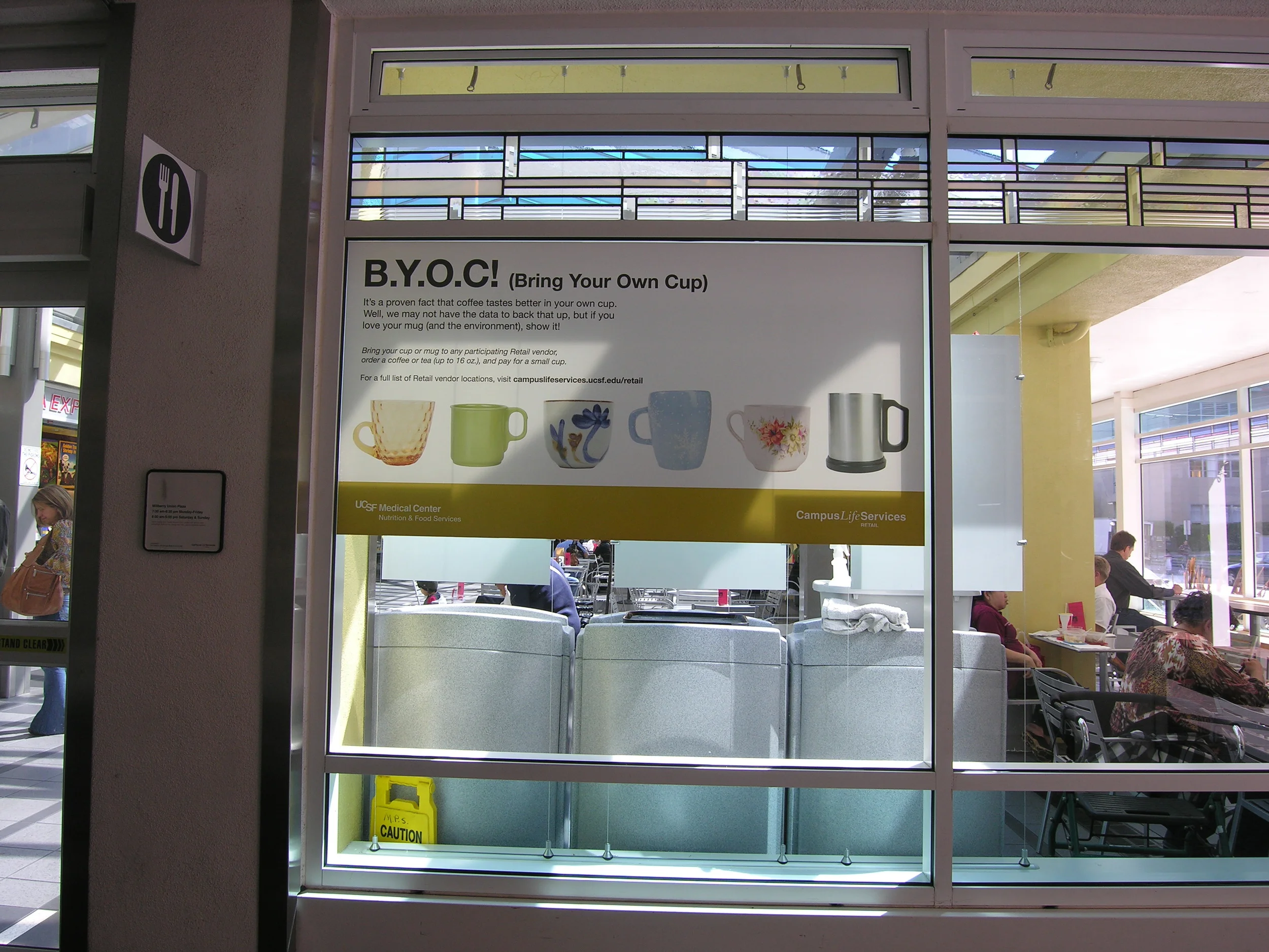 UCSF's BYOC Cling at Food Court