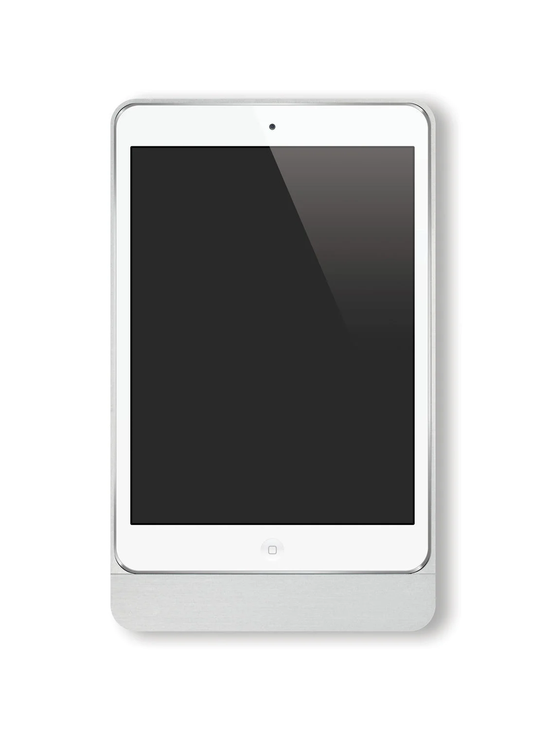 Basalte docka grá úr áli með rúnuðum hliðum hægt er að fá hana einnig með ferköntuðum hliðum og fyrir Ipad 1,2,3 og 4,Ipad mini, Ipad air, og ipod touch