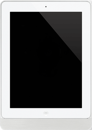 Basalte docka grá úr áli með ferköntuðum hliðum hægt er að fá hana einnig með rúnuðum hliðum og fyrir Ipad 1,2,3 og 4,Ipad mini, Ipad air, og ipod touch