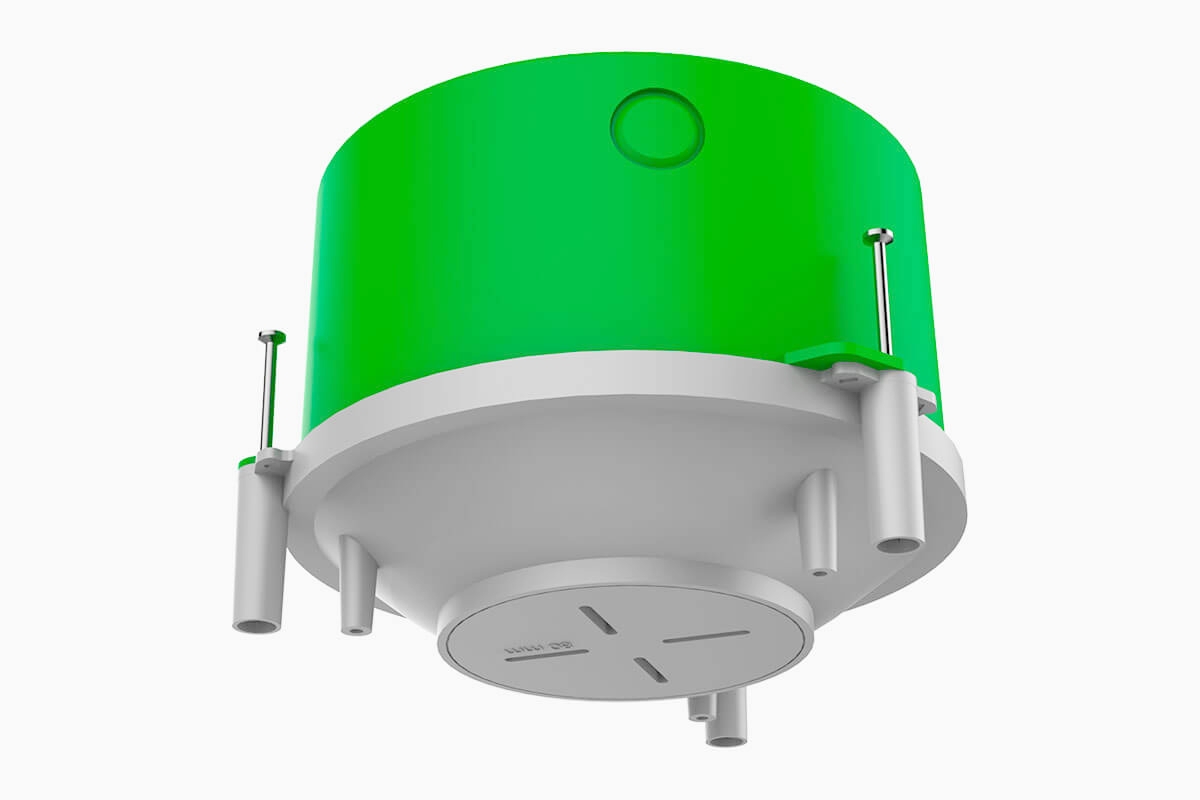 Steypubox fyrir innfeld ljós flott og góð hönnun frá Spotbox til í gatmálsstærðunum 68mm, 75mm, 80mm, 90mm, 95mm og 100mm