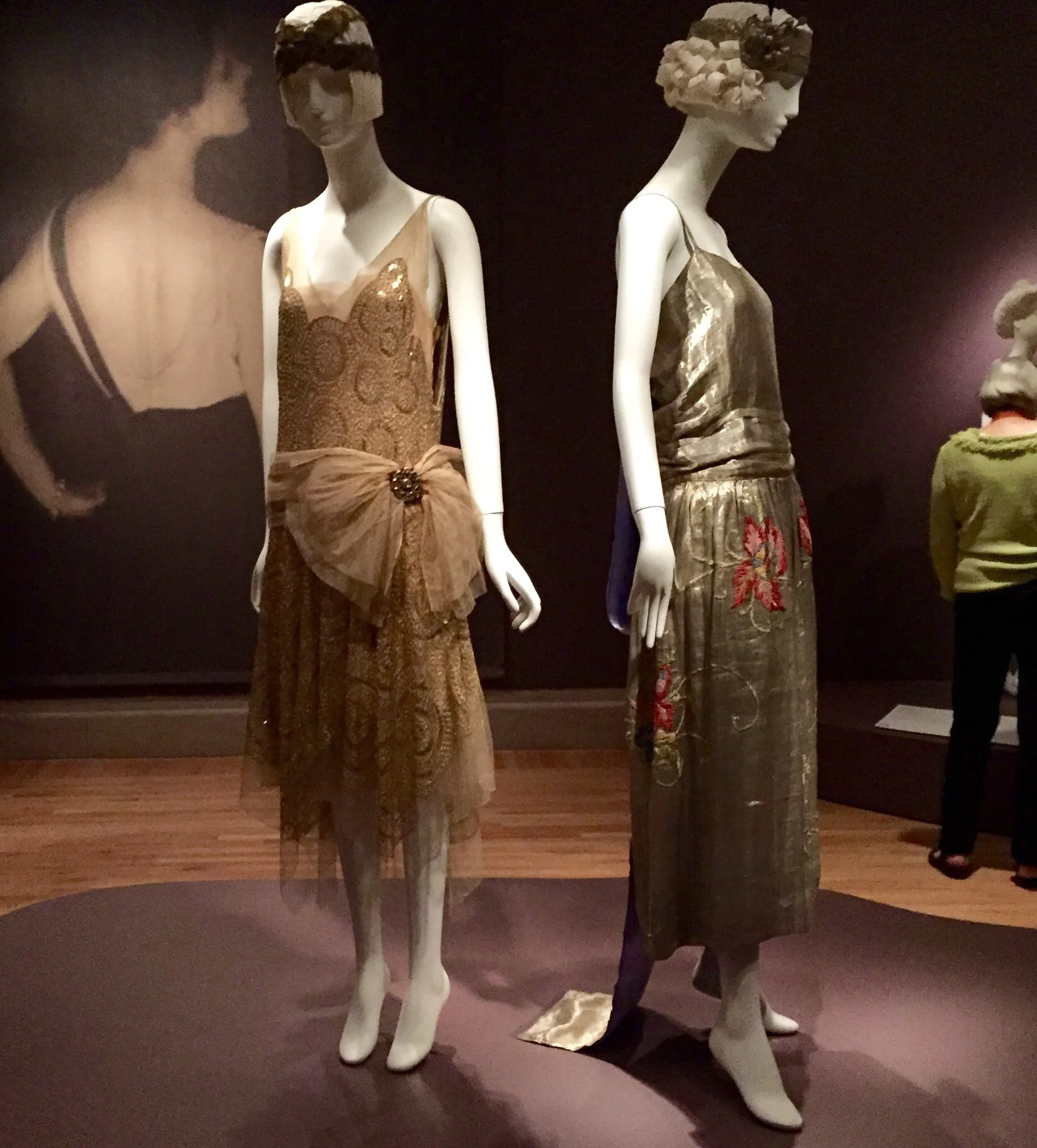 These dresses from the 1920's were the first pieces we saw when we walked in. 