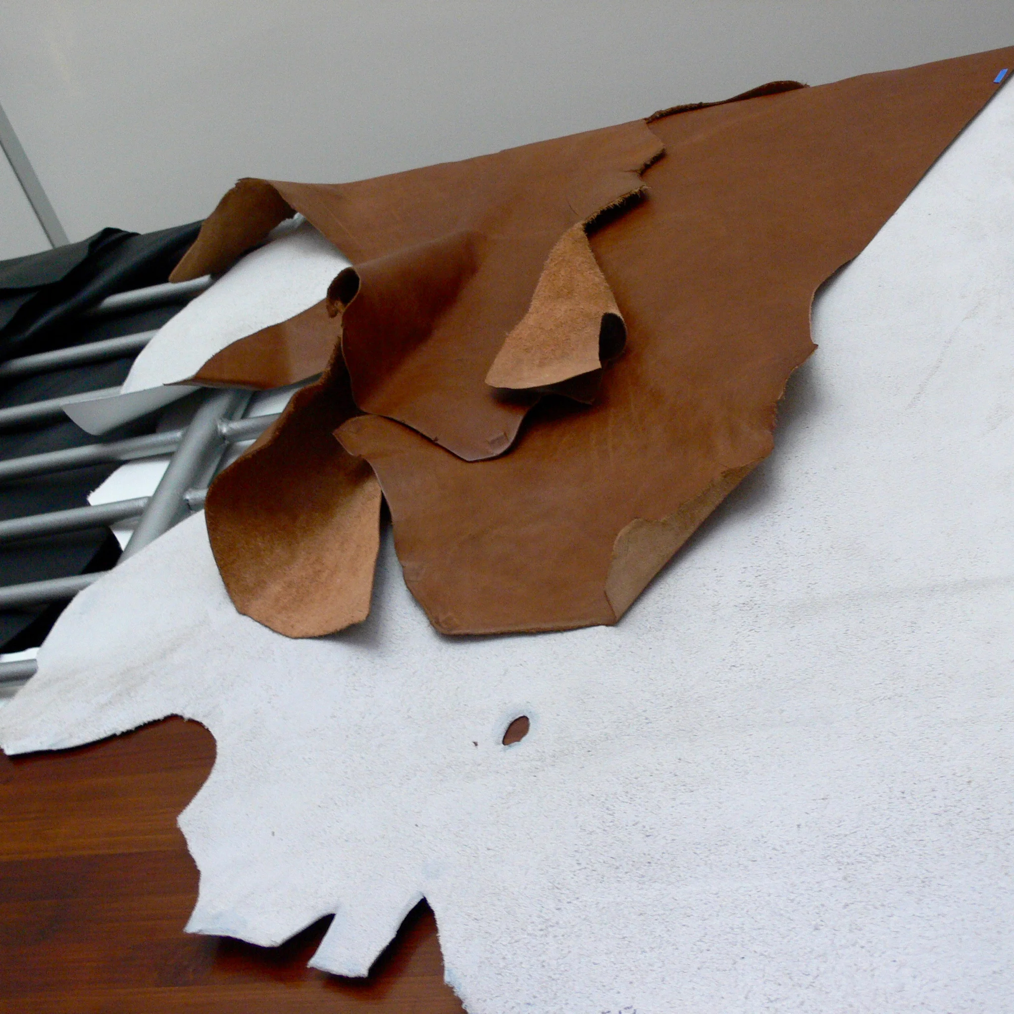 Inside the studio work space, Theresa utilizes every corner. 