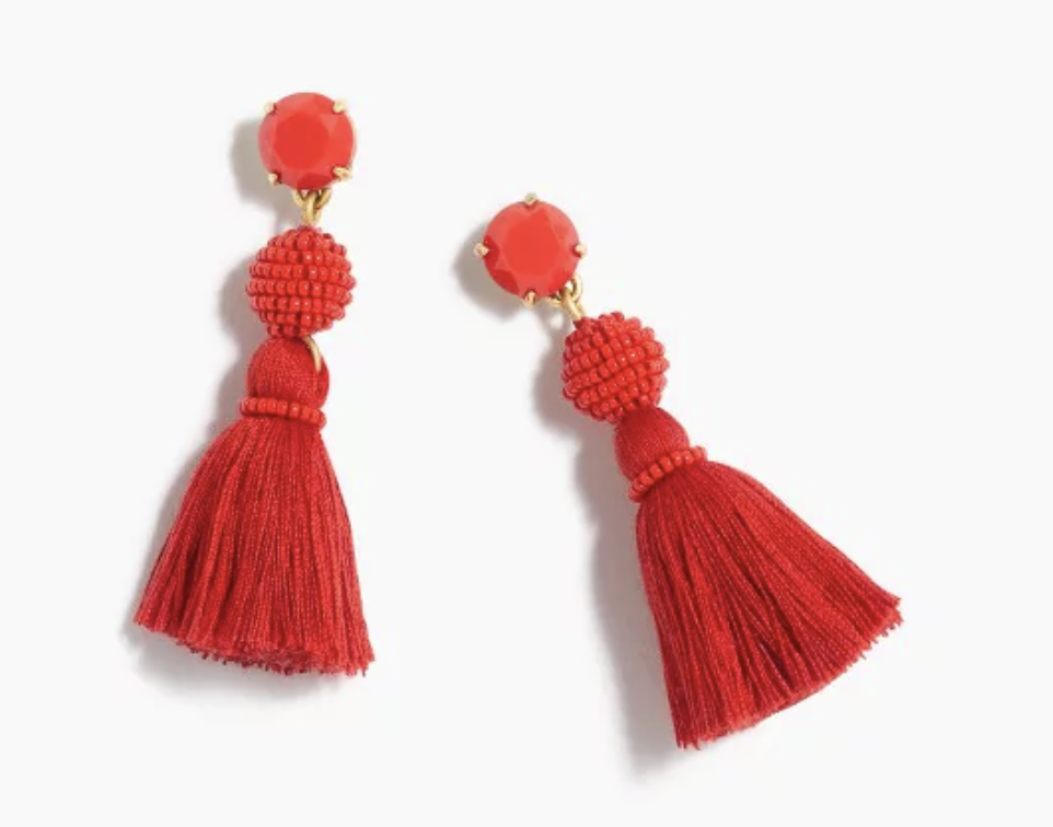 J.Crew Tassel Ball Earrings $24.50