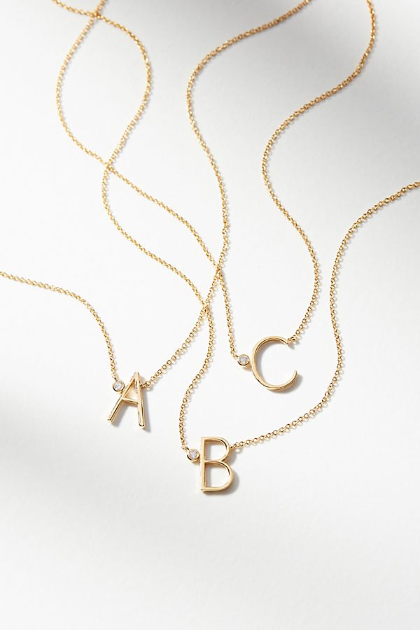 Anthropologie Monogram Necklace, $38