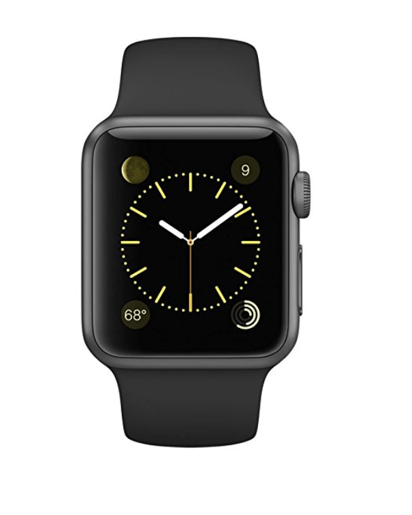 Apple Watch Series 1 38mm Space Gray Aluminum with Black Sport Band $192.73