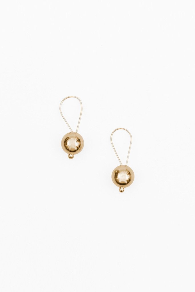 14K Gold Looped Drop Earrings $142