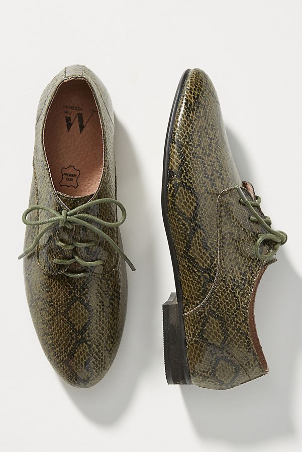 Vanessa Wu Embossed Oxfords $138