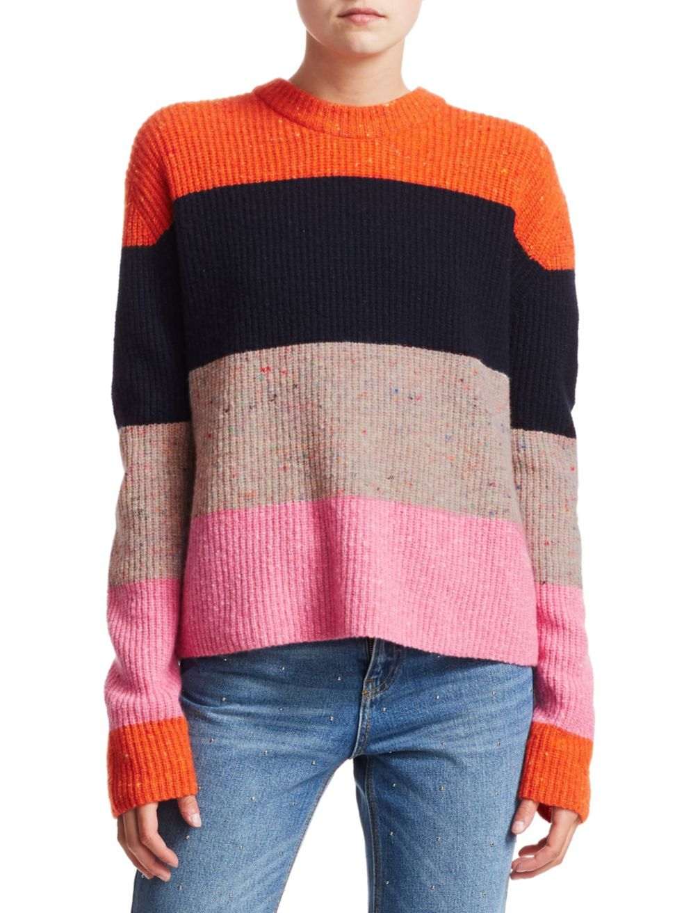 Georgina Bold Stripe Knit Sweater, $395