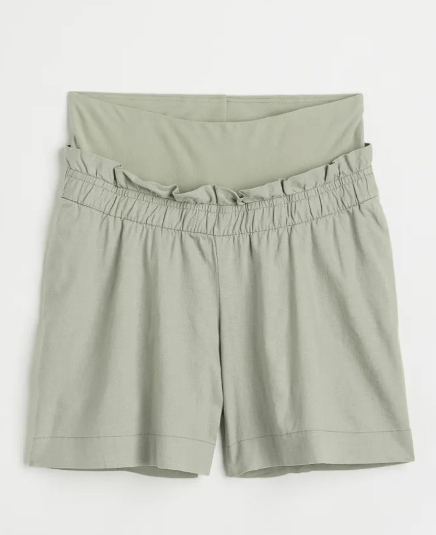 MAMA Linen-blend Shorts