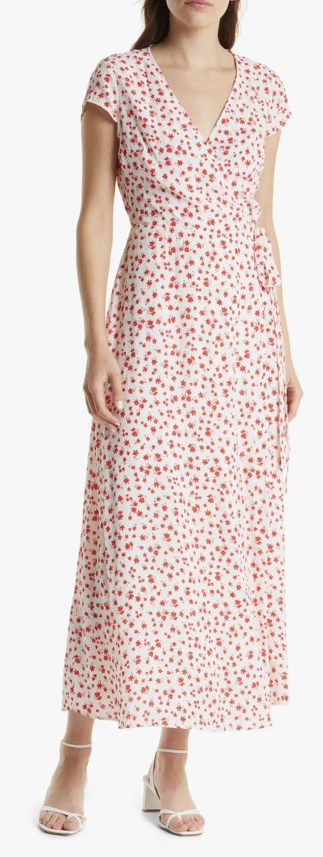 &amp; OTHER STORIES Floral Wrap Midi Dress 