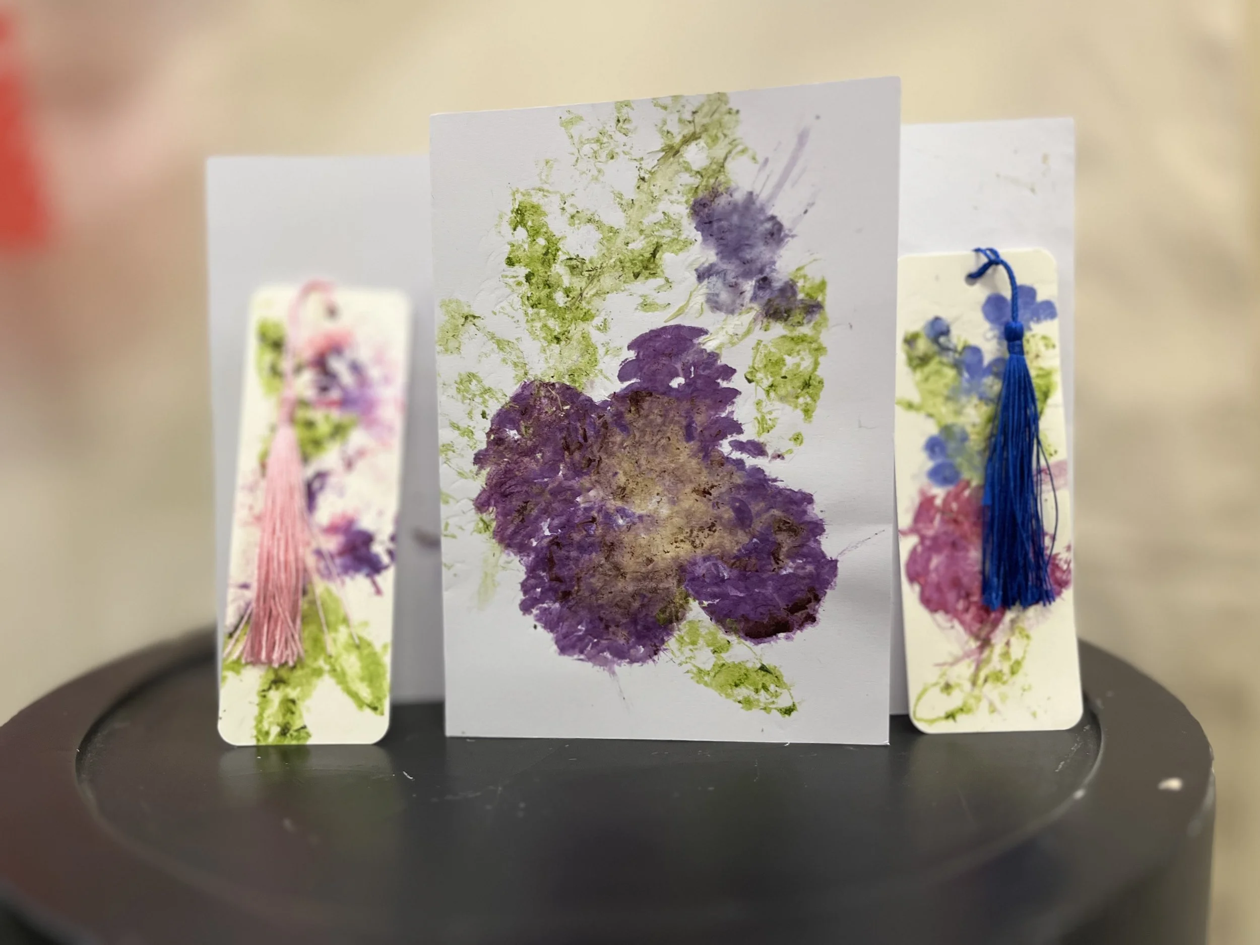 Kids' Corner Event - Flower Pounded Bookmarks &amp; Cards