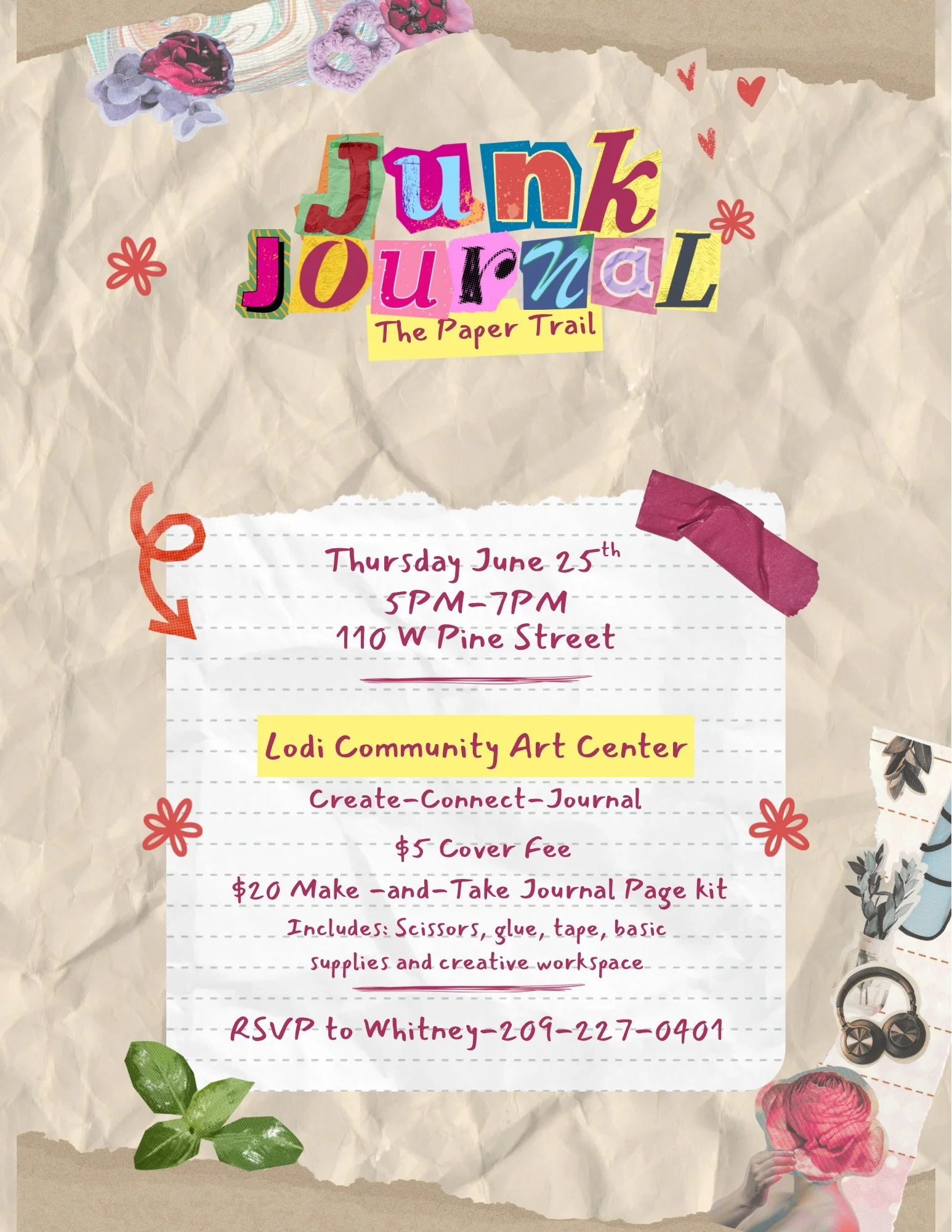 Paper Trail Junk Journal Meetup with Whitney Owen