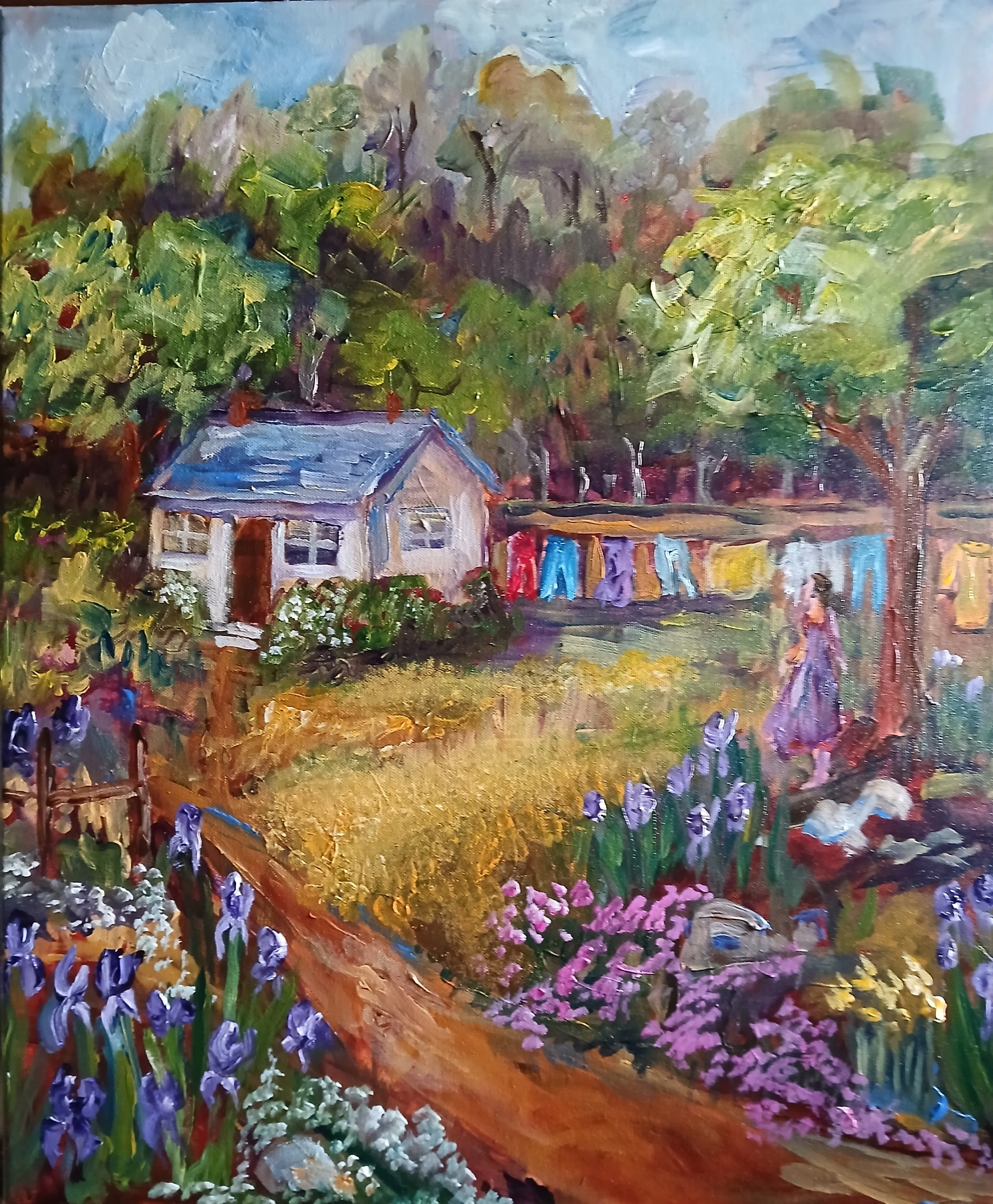 Tietze-Rochelle_Little House on the Meadow_acrylic_20x24_$400..jpg
