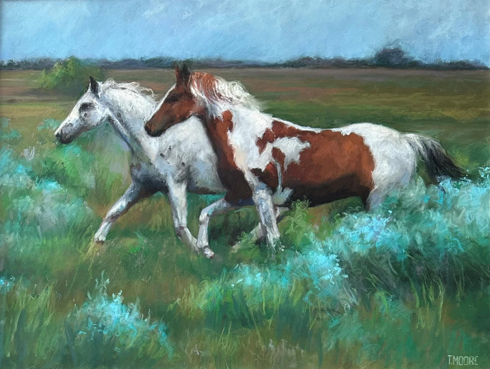 Running Free  |  Tina Moore  |  Drawing, Graphics, Pastel  |  $250 value											