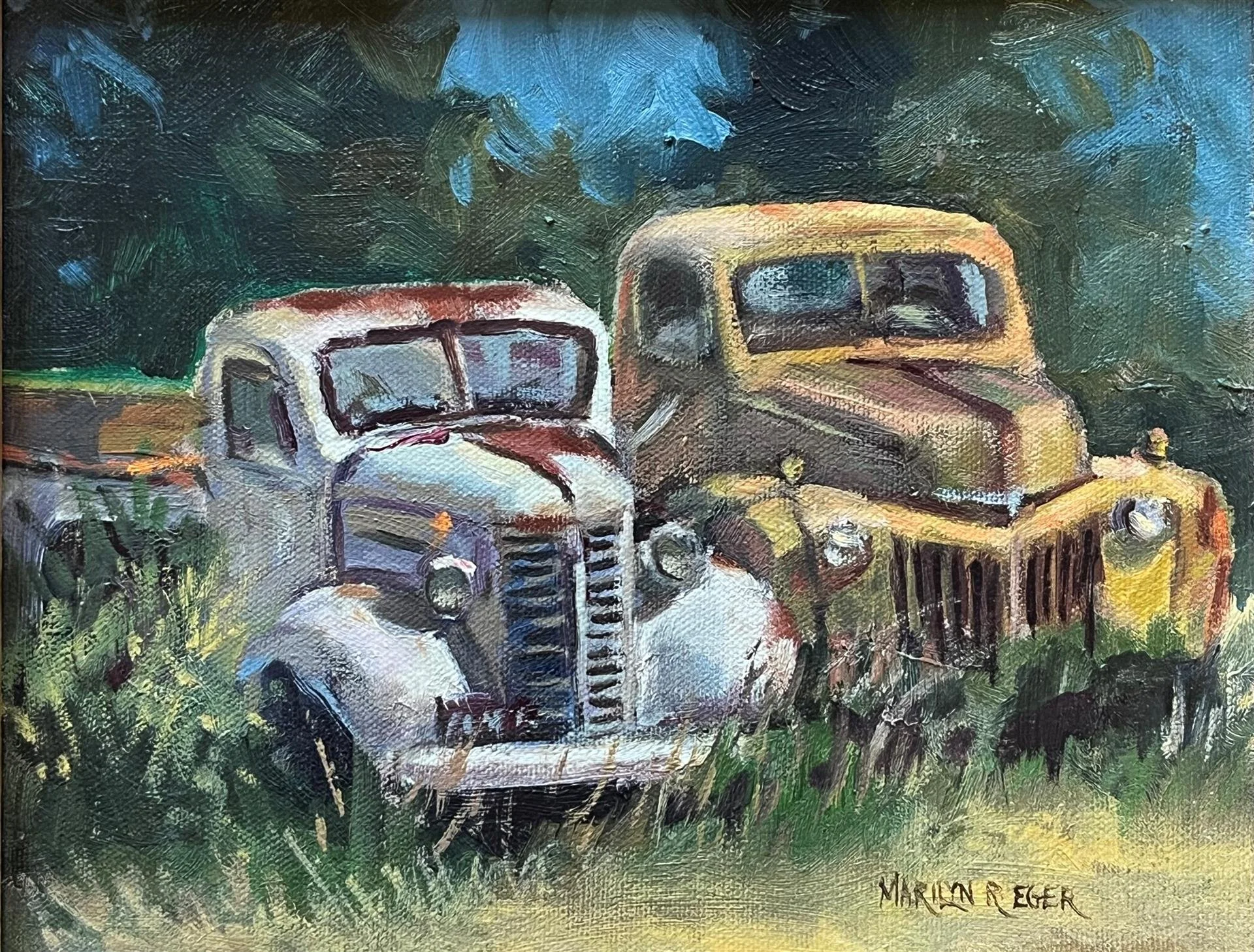Two Abandoned Friends  |  Marilyn Eger  |  Oil  |  $450 value				
