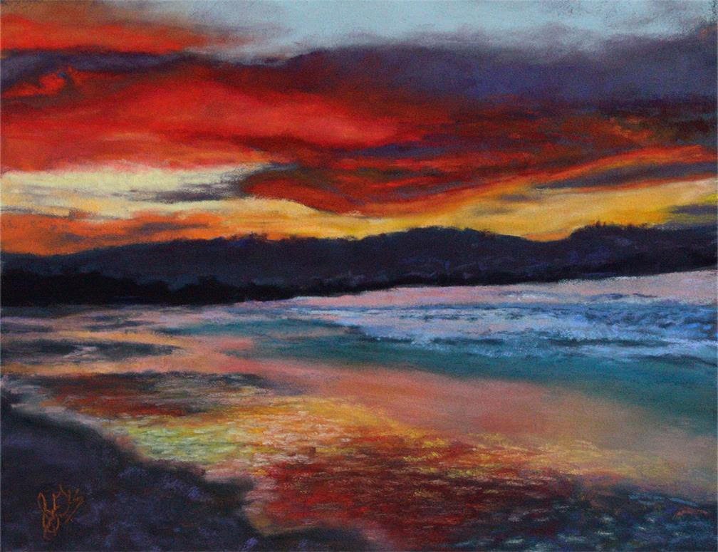 Saunders-GayLynn_Fire in the Sky 2_ Pastel_11x14_$250.jpg