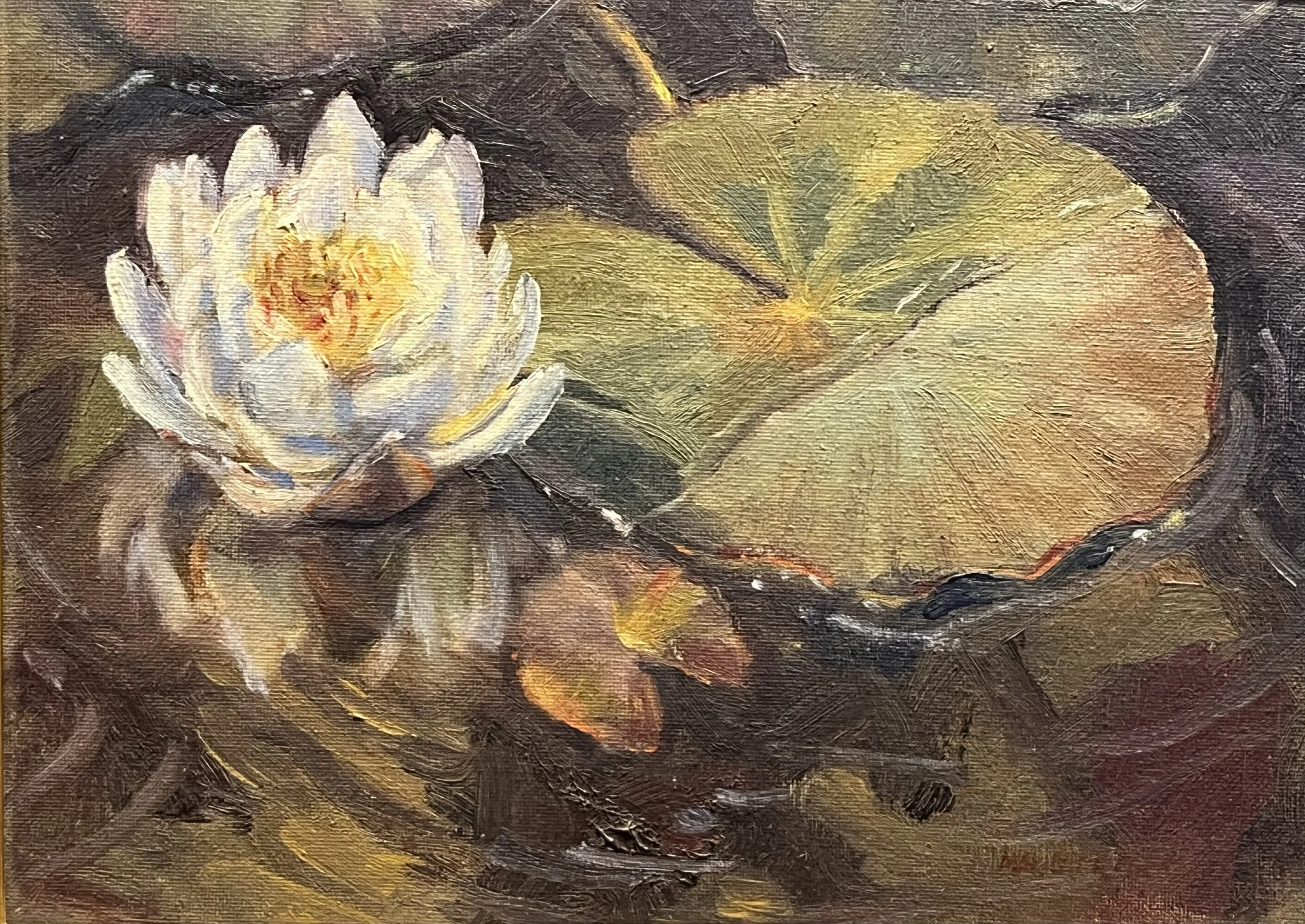 Eger-Marilyn_One Lily in the Pond_Oil_8x10_$425.jpeg