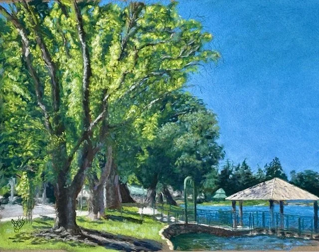 Springtime at Lodi Lake by GayLynn Saunders